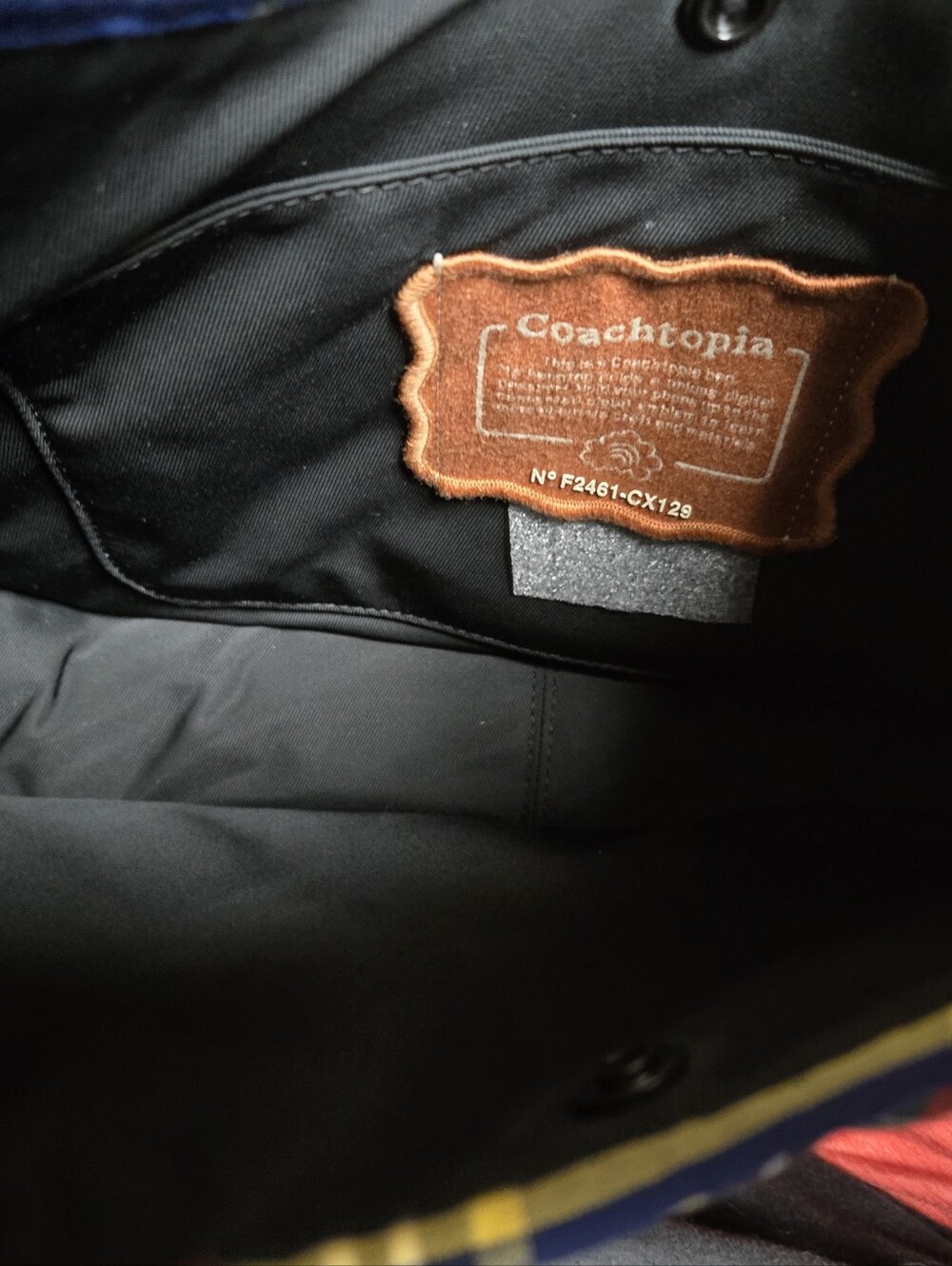 Coach-Coactopia Loop Ergo Bag With Plaid Quilting - Picture 3 of 5